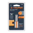 Broca para router, recta 2 filos, 3/8", Truper