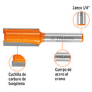 Broca para router, recta 2 filos, 1/2", Truper