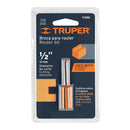 Broca para router, recta 2 filos, 1/2", Truper