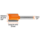 Broca para router, recta 2 filos, 5/8", Truper