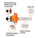Broca para router Truper de 1" con balero, redondeado