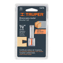 Broca para router Truper, cola de pato, 1/2"