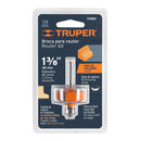 Broca para router Truper, pecho paloma, 1-3/8" con balero