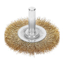 Carda circular Truper 2", alambre fino para taladro