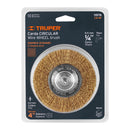 Carda circular Truper 4", alambre fino para taladro