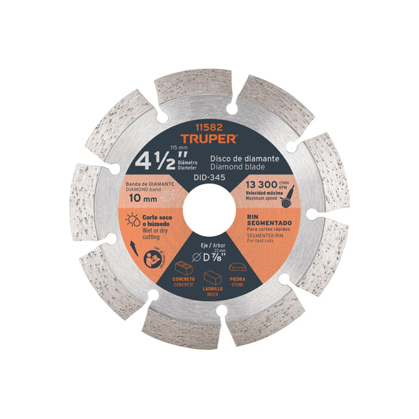 DISCO DIAMANTE SEGMENT 4.1/2" X2,1MM
