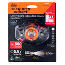 Linterna de minero 1 LED alta intensidad Truper 800 lm 4 pilas AA