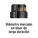 Broca escalonada óxido negro 6 escalones 3/16" a 1/2", Truper