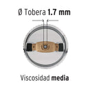 PISTOLA P/PINTAR GRAVEDAD HVLP VASO PLASTICO, 1.7 MM