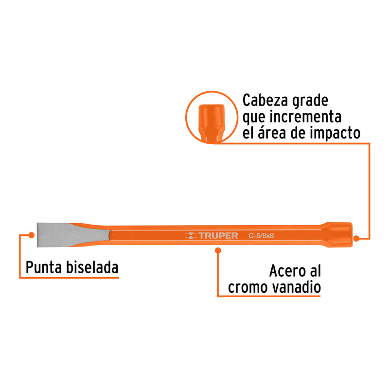 Cincel de corte frío de 5/8 X 8"