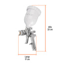 PISTOLA P/PINTAR GRAVEDAD HVLP VASO PLASTICO, 2 MM