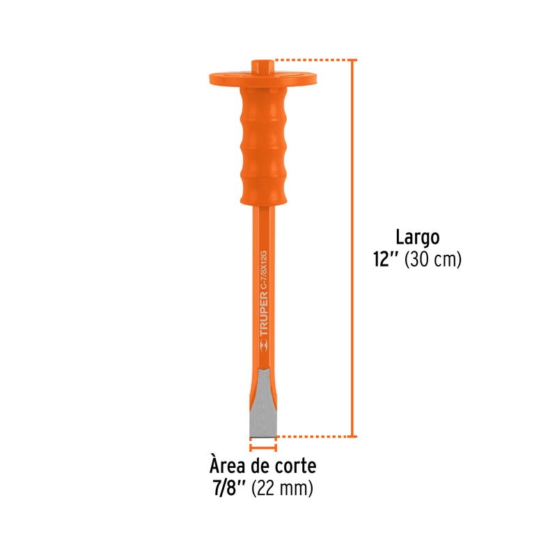 Cincel de corte frío 7/8 X 12" con grip