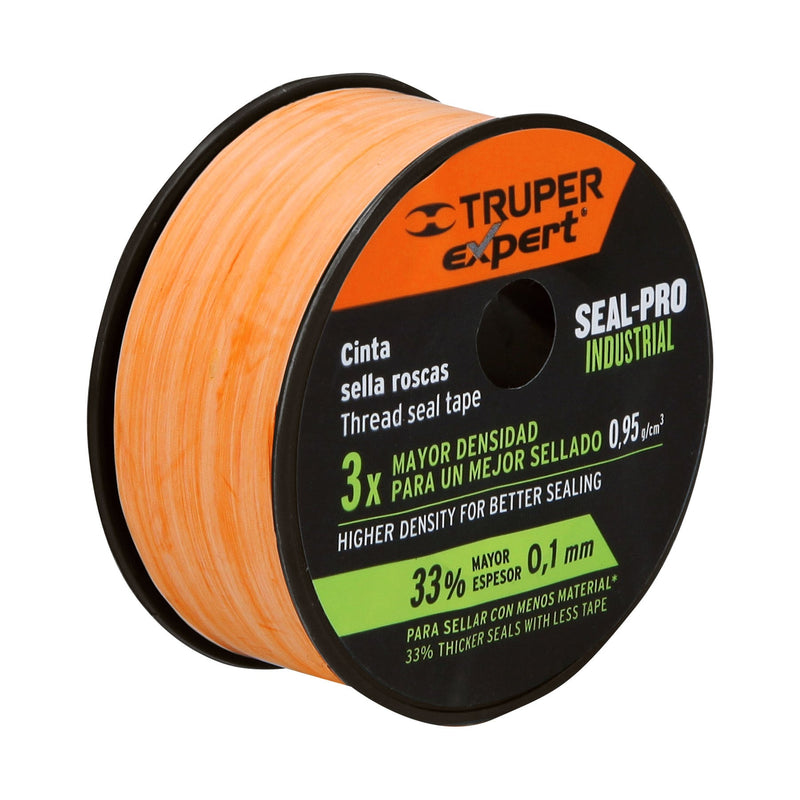 Cinta sella roscas Truper, 3/4" X 13 m de largo