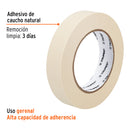 Cinta masking tape de 1" x 50 m