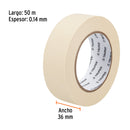 Cinta masking tape de 1-1/2" x 50 m