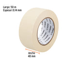 Cinta masking tape de 2" x 50 m