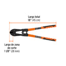 Cortapernos 18", profesional