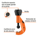 Cortador tubo de cobre 1/8" a 1-1/4" cuchilla 18 mm, Truper