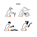 Rodilleras profesionales de PVC, Truper