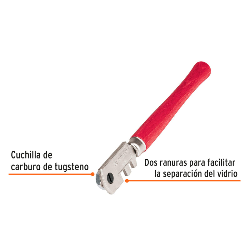 Cortador de vidrio 5" con 6 cuchillas, Truper