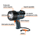 Lámpara LED recargable Truper de 300 lm, alta potencia