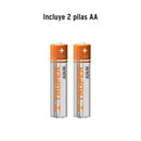 LINTERNA PLAST.  80 LM C/2 PILAS AA, TRUPER