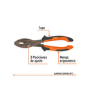 PINZAS DE CHOFER COMFORT GRIP TRUPER EXPERT 8"