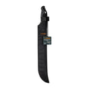 Machete doble filo Truper de 18" (46 cm), cacha bimaterial con funda