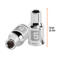 Dado de 5 mm, 6 puntas, cuadro 1/4"