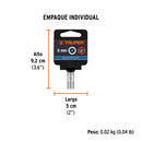 TUBO HEX.   8MM ENC. 1/4'