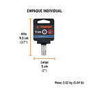 TUBO HEX.   9MM ENC. 1/4'