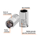 Dado de 10 mm, 6 puntas, cuadro 1/4"