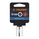 Dado de 13 mm, 6 puntas, cuadro 1/4"