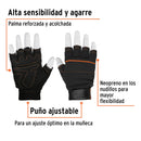 Guantes para mecánico, cortos sin dedos, Truper