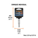 TUBO HEX. LARGO ENC. 1/4'    6MM