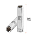 TUBO HEX. LARGO ENC. 1/4'    7MM