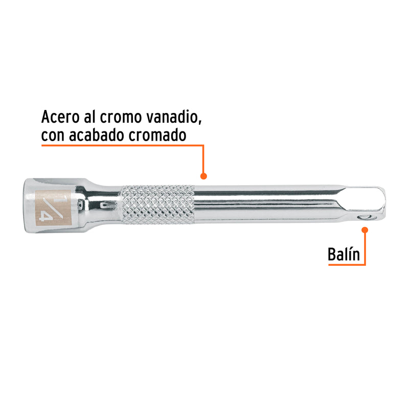 Extensión de 3" para matraca, cuadro 1/4"