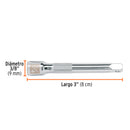 Extensión de 3" para matraca, cuadro 1/4"