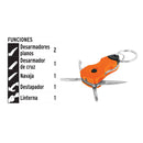 Multiherramienta 6 funciones, tipo llavero, Truper
