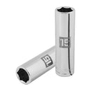 DADO LARGO DE 6 PUNTAS, CUADRO 1/2" DE 15MM