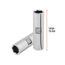 DADO LARGO DE 6 PUNTAS, CUADRO 1/2" DE 15MM