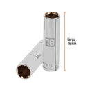 DADO LARGO DE 6 PUNTAS, CUADRO 1/2" DE 16MM