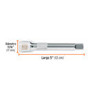 Extensión cuadro 1/2" para matraca, largo 5"