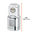 Adaptador para matraca de cuadro 3/8" a cuadro 1/2"