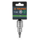 Dado punta torx T-30, cuadro 1/2"