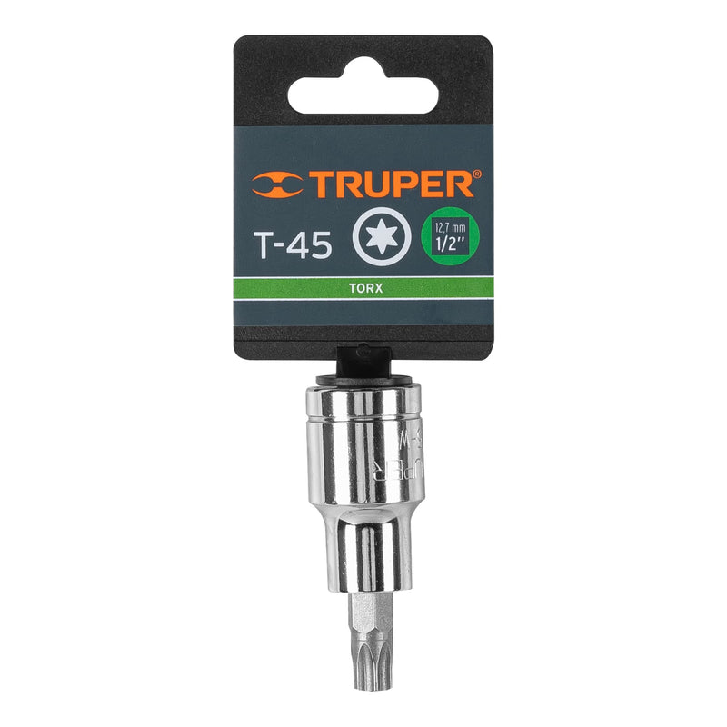 Dado punta torx T-45, cuadro 1/2"