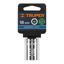 Dado de 18 mm, 12 puntas, cuadro 1/2",