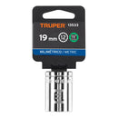 Dado de 19 mm, 12 puntas, cuadro 1/2"