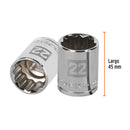 Dado de 22 mm, 12 puntas, cuadro 1/2"