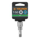 Dado punta torx T-50, cuadro 3/8"